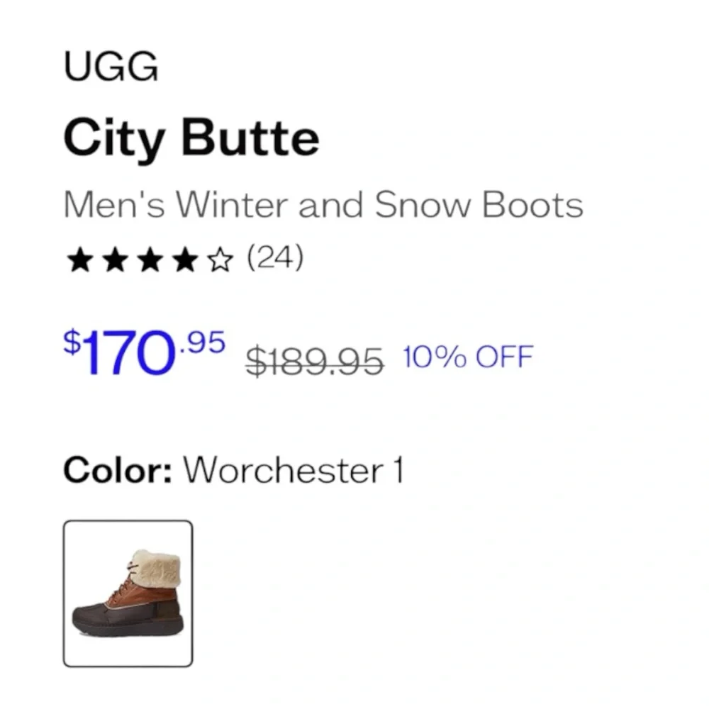 UGG Cream and Brown Shearling Boots like new!